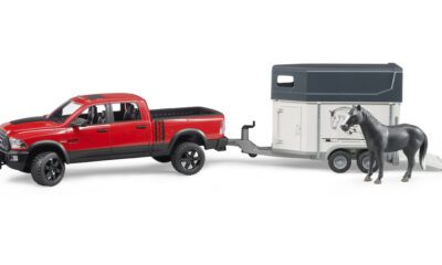 RAM 2500 s přívěsem na koně - Bruder 2501