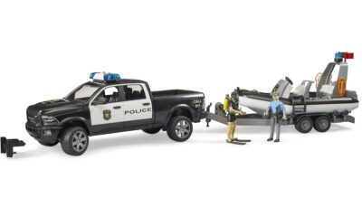 Bruder policie RAM 2500 s policistkou a potápěčem - Bruder 2507