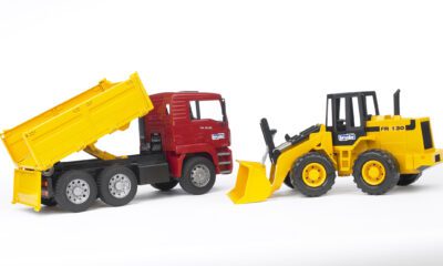 Sklápěčka MAN TGA s nakladačem FR130 - Bruder 2752