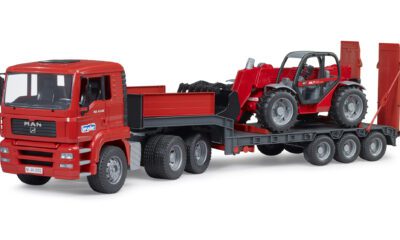 Tahač MAN TGA s nakladačem Manitou MLT 633 - Bruder 2774