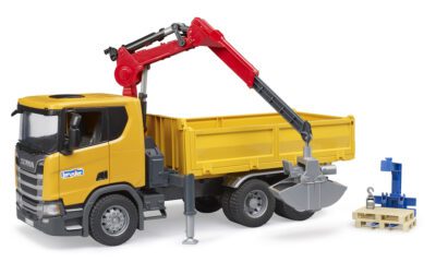 Nákladní auto Scania Super 560R - Bruder jeřáb s paletami - Bruder 3551