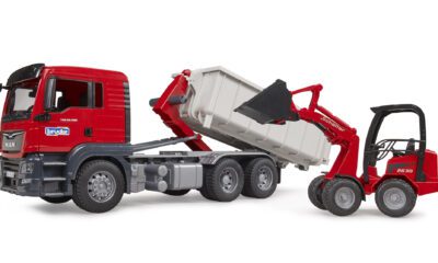 Nákladní vůz s kontejnerem Bruder MAN TGS a nakladač Schäffer Bruder 03767