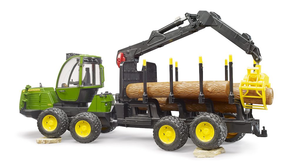 Lesnický traktor John Deere s přepravníkem dřeva  - Bruder 02133 - Obrázek 10