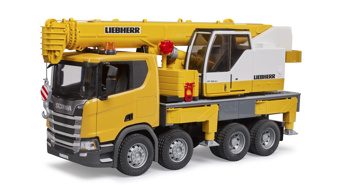 Nákladní auto Scania Super 560R s jeřábem Liebherr - Bruder 03571 5 Nákladní auto Scania Super 560R s jeřábem Liebherr - Bruder 03571 - Obrázek 5