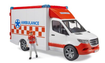 Bruder Sanitka MB Sprinter s houkačkou a řidičem Bruder 02676