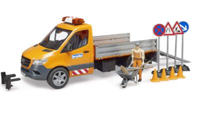 Silničáři MB Sprinter s figurkou a příslušenstvím - Bruder 2677
