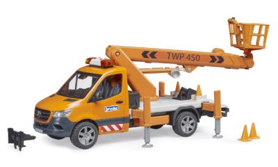 MB Sprinter s houkačkou a servisní plošinou - Bruder 2679