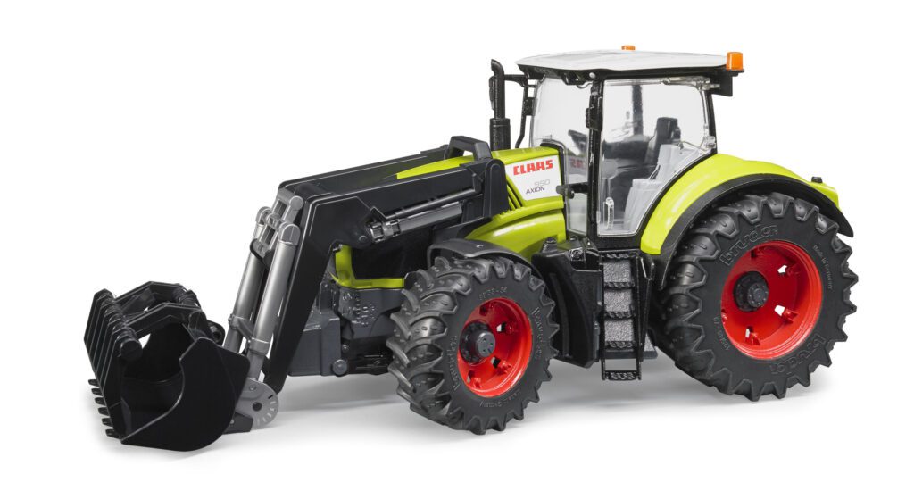 Traktor Claas Axion 950 s čelním nakladačem – Bruder 03013