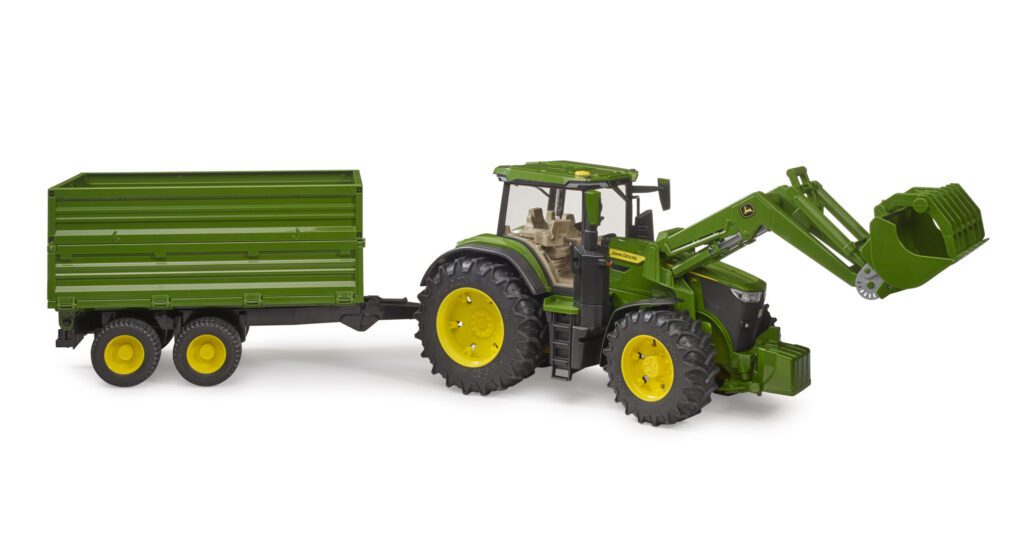 John Deere 7R 350 s předním nakladačem a sklápěčem – Bruder 03155