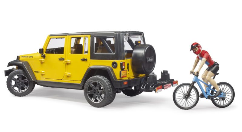 Jeep Wrangler s horským kolem a cyklistou - Bruder 02543 - Obrázek 4
