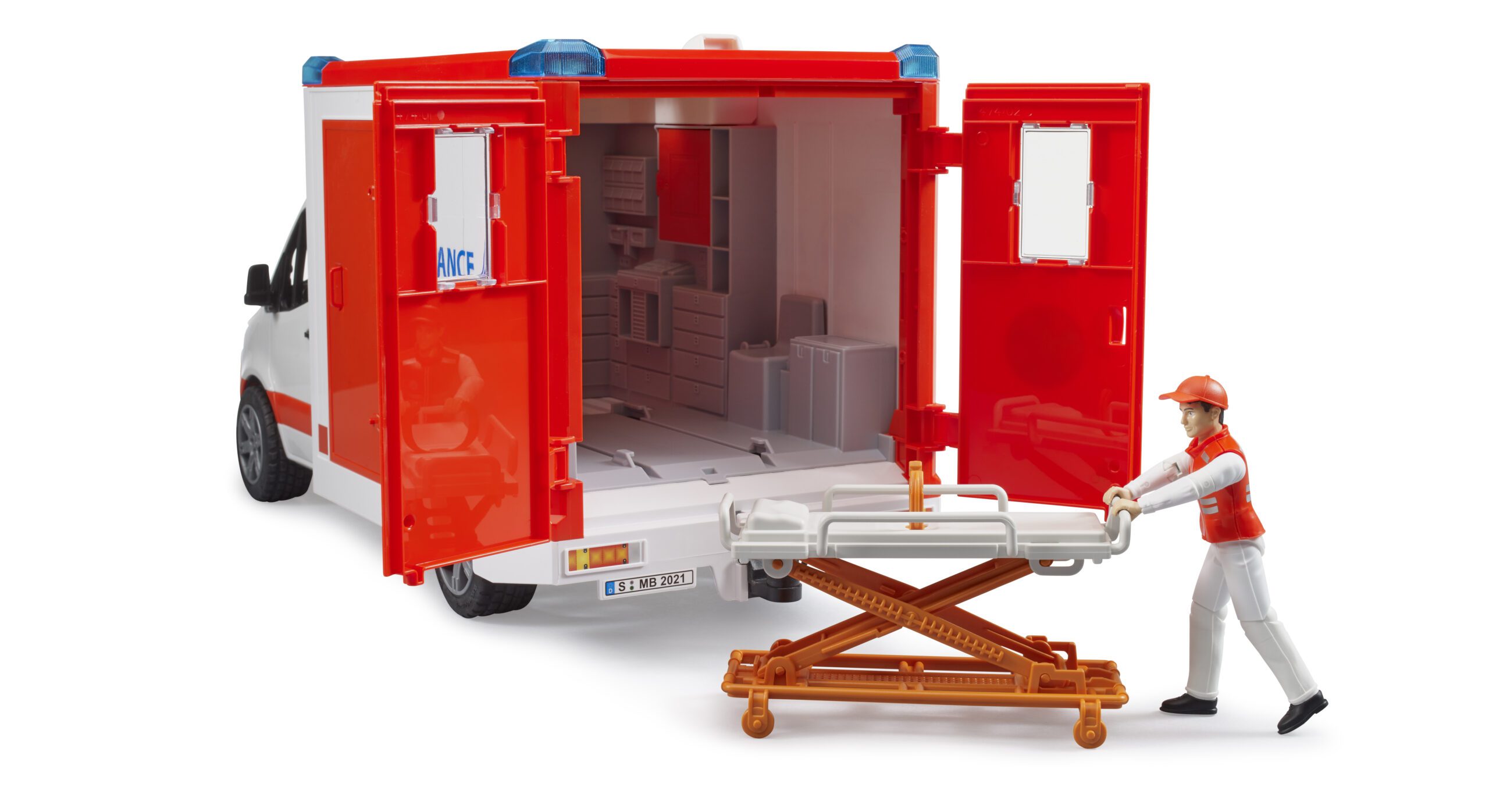 Sanitka MB Sprinter s houkačkou a řidičem - Bruder 02676 9 Sanitka MB Sprinter s houkačkou a řidičem - Bruder 02676 - Obrázek 9