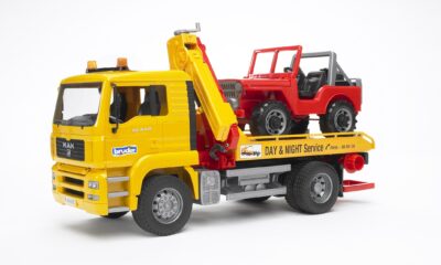 Odtahovka MAN TGA s Jeepem Bruder 2750