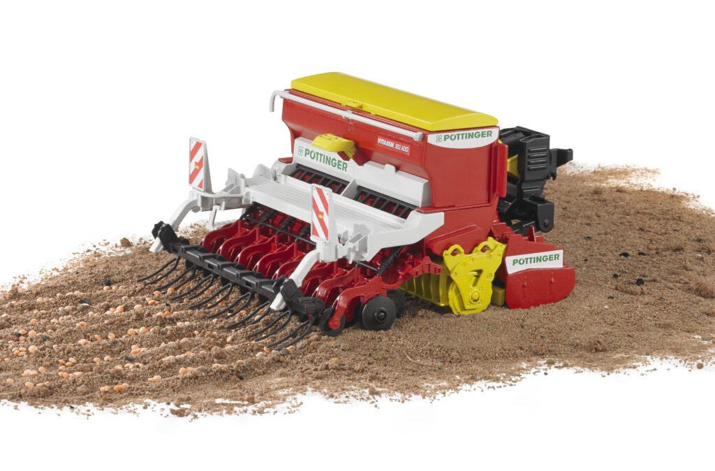 Příslušenství Bruder: Jak rozšířit traktory, bagry i auta 2 Bruder secí stroj