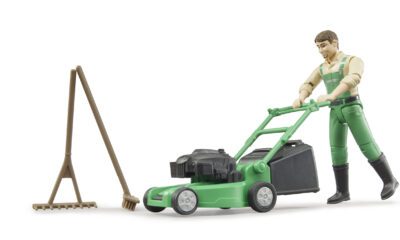 bworld Zahradník se sekačkou a příslušenstvím - Bruder 62103