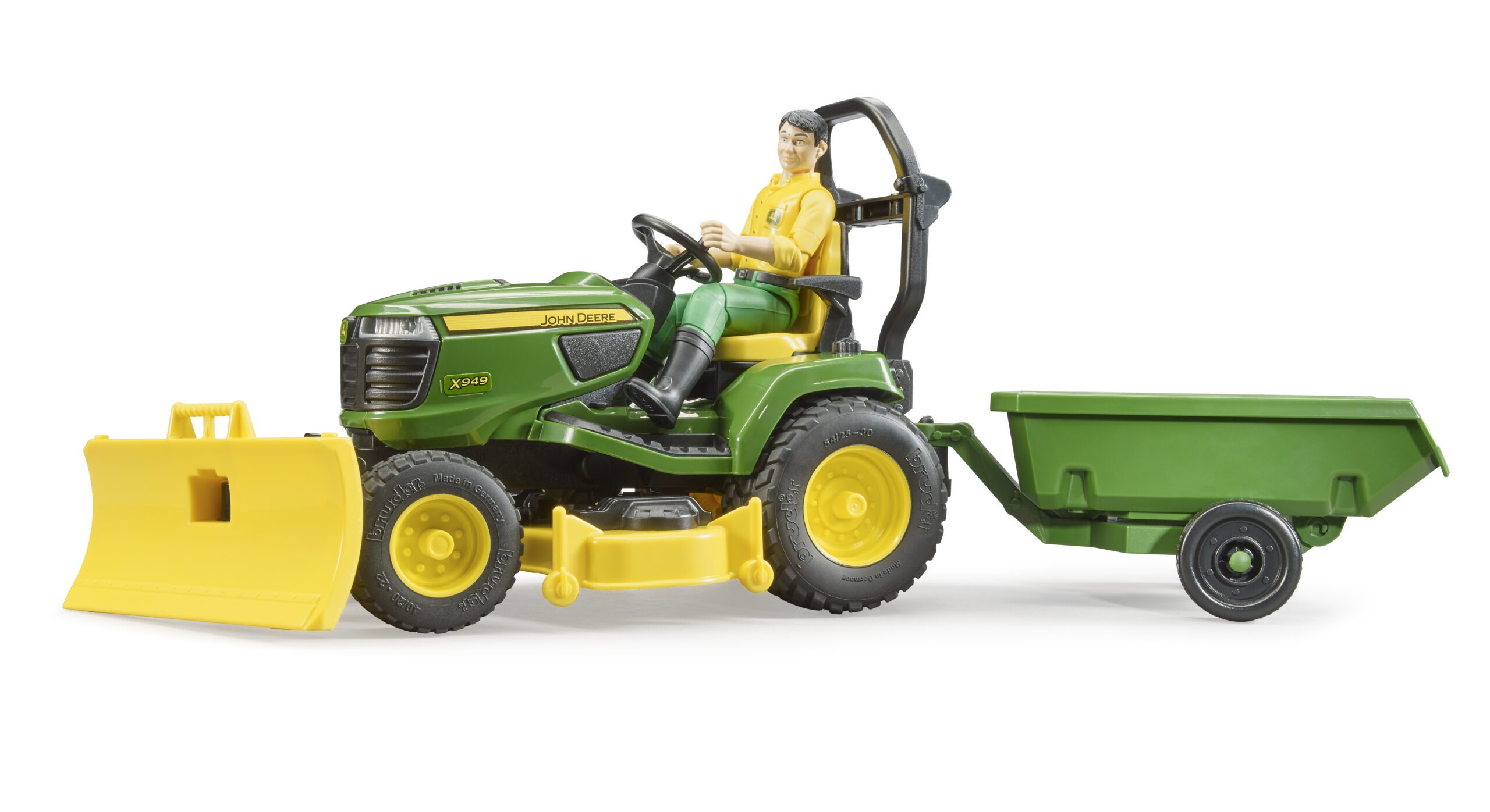 bworld Zahradní traktor John Deere s figurkou a příslušenstvím - Bruder 62104 3 bworld Zahradní traktor John Deere s figurkou a příslušenstvím - Bruder 62104 - Obrázek 3