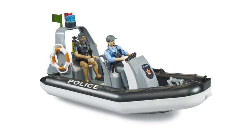 bworld Policejní člun se 2 figurkami a příslušenstvím - Bruder 62733 - Obrázek 2