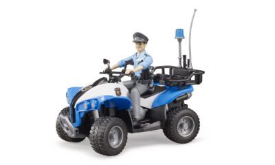 bworld Policejní čtyřkolka s policistou - Bruder 63010