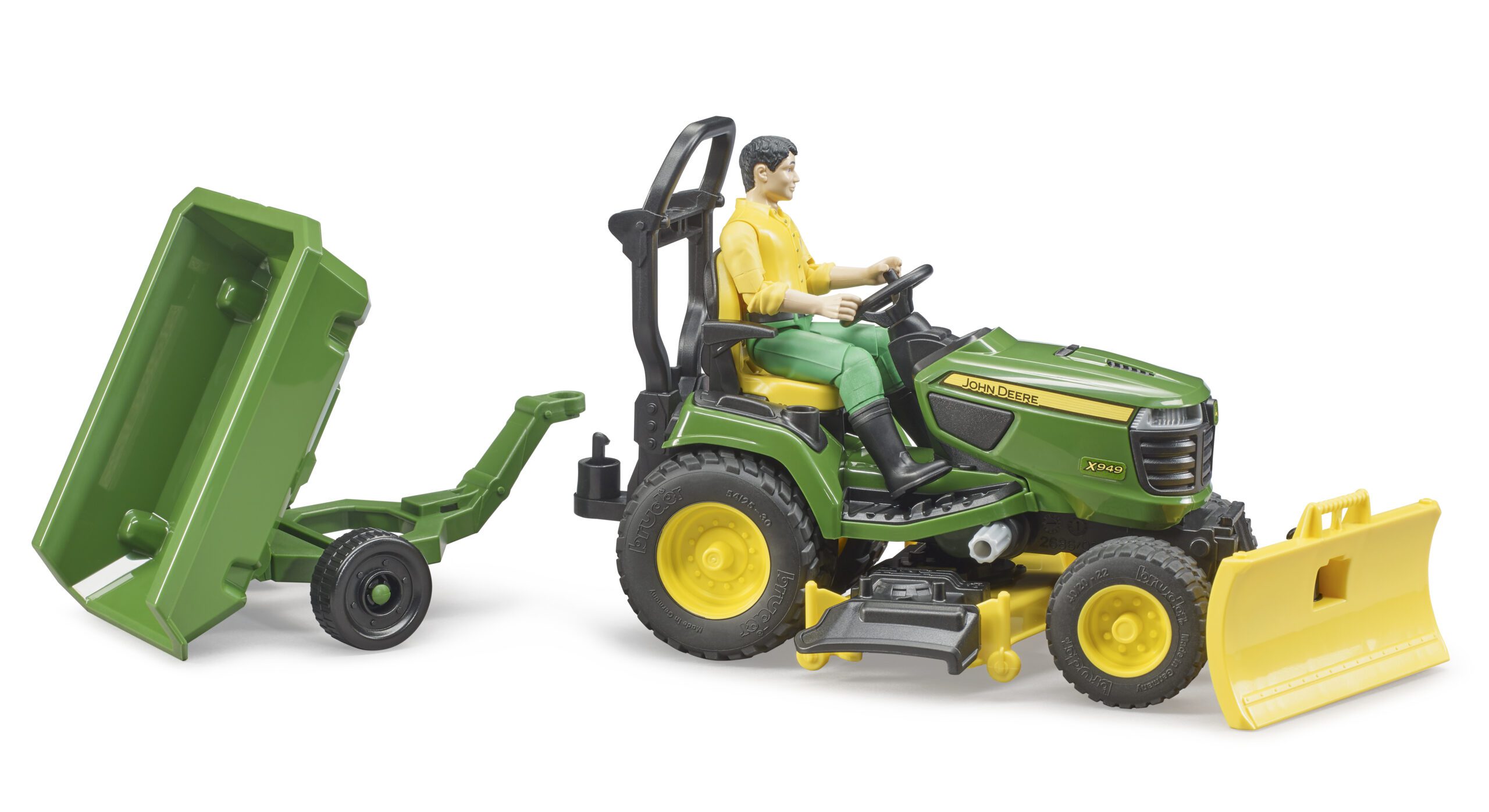bworld Zahradní traktor John Deere s figurkou a příslušenstvím - Bruder 62104 5 bworld Zahradní traktor John Deere s figurkou a příslušenstvím - Bruder 62104 - Obrázek 5