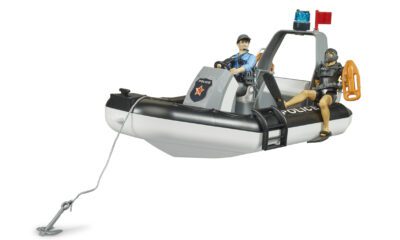 bworld Policejní člun se 2 figurkami a příslušenstvím - Bruder 62733