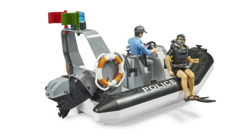bworld Policejní člun se 2 figurkami a příslušenstvím - Bruder 62733 - Obrázek 8