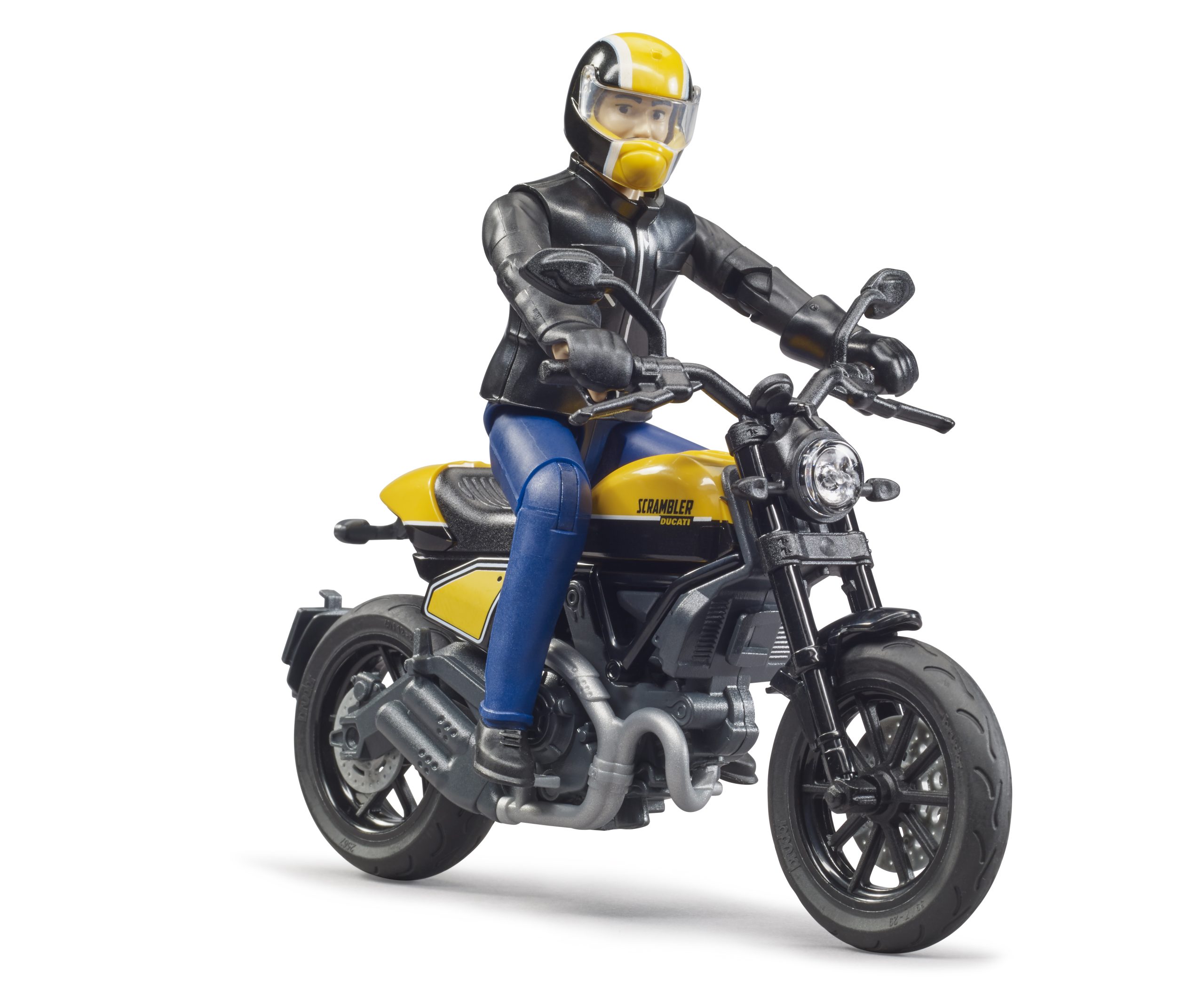 motorka Ducati Scrambler Full Throttle s řidičem - Bruder 63053 - Obrázek 2