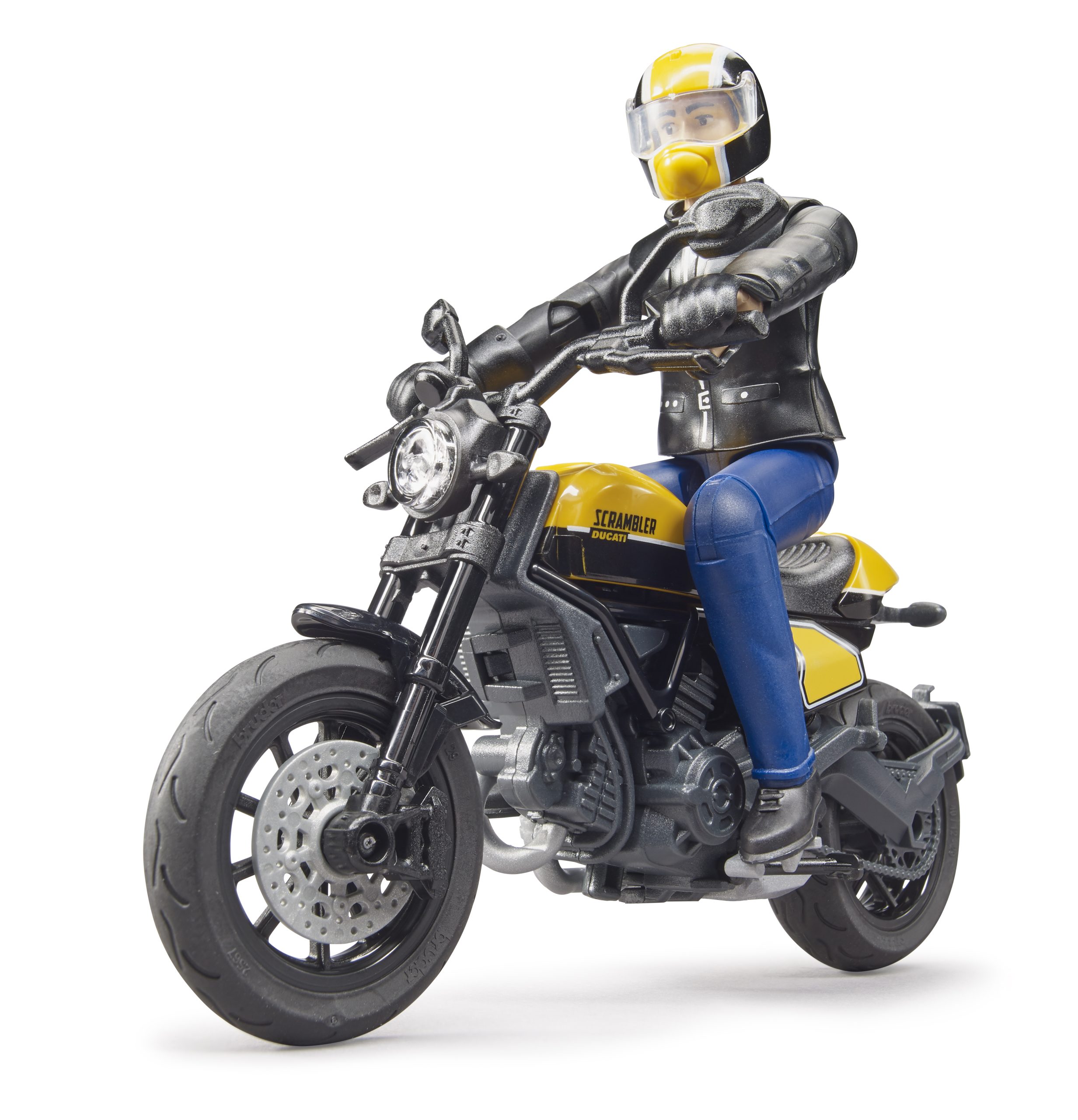 motorka Ducati Scrambler Full Throttle s řidičem - Bruder 63053 - Obrázek 3