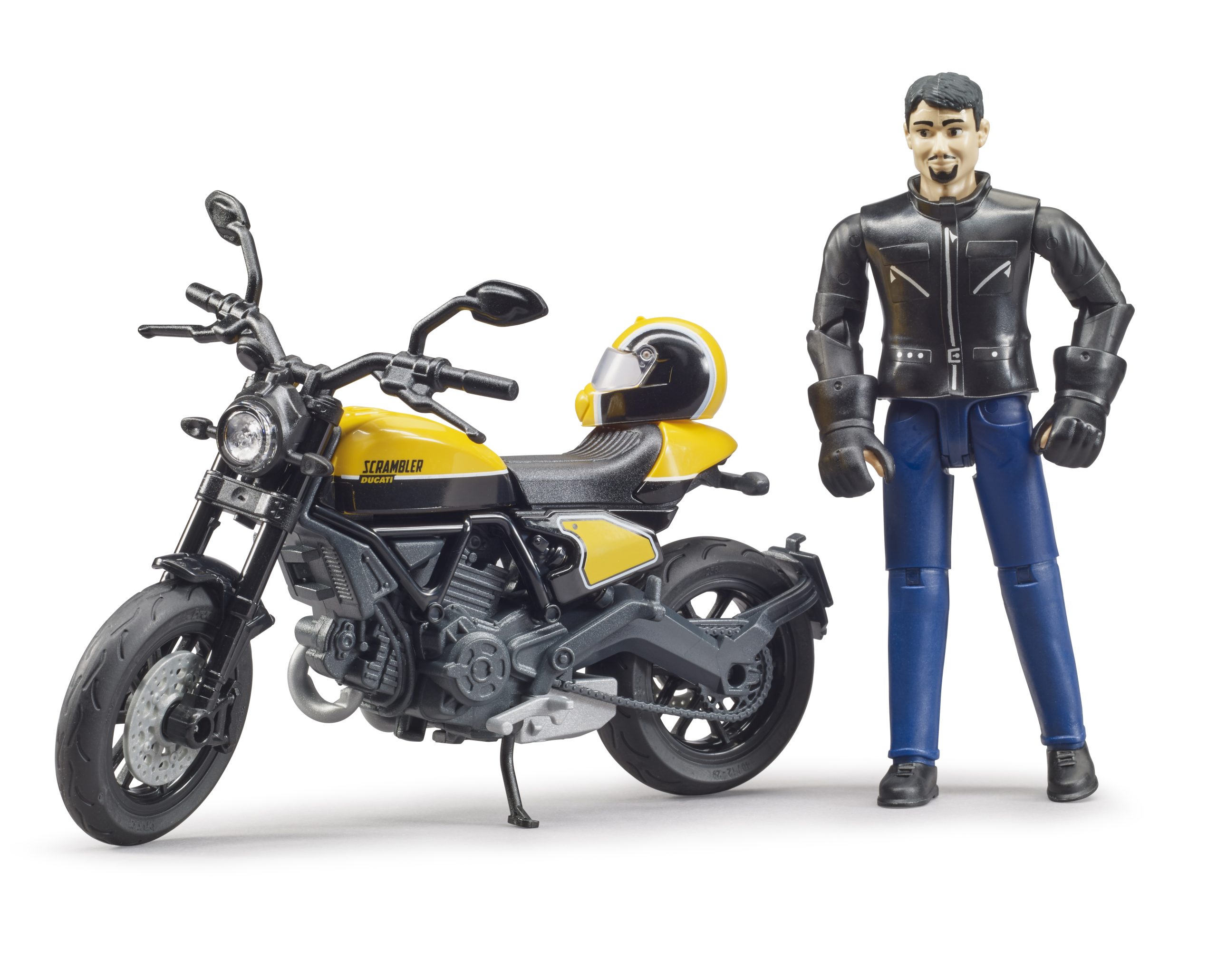 motorka Ducati Scrambler Full Throttle s řidičem - Bruder 63053 - Obrázek 4