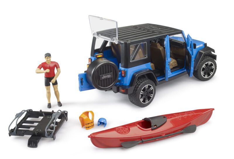 Jeep Wrangler Rubicon s kajakem a figurkou - Bruder 02529 - Obrázek 8