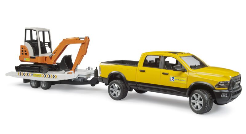 RAM 2500 servisní vůz s minibagrem - Bruder 02546 - Obrázek 2