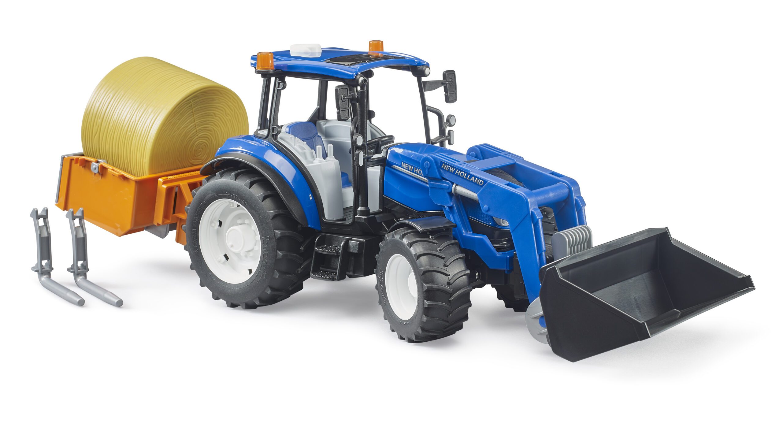 New Holland s nakladačem, sklápěcím boxem a vidlemi - Bruder 02187 13 New Holland s nakladačem, sklápěcím boxem a vidlemi - Bruder 02187 - Obrázek 13