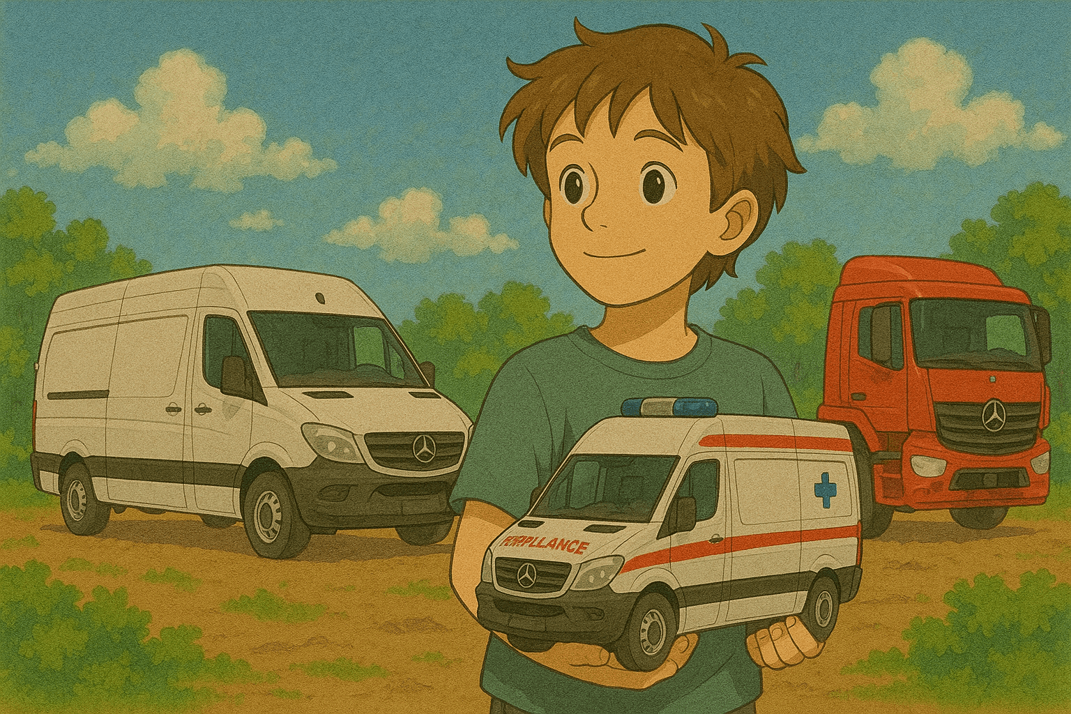 Mercedes Bruder – sanitky, dodávky a náklaďáky 20 Mercedes Bruder – sanitky, dodávky a náklaďáky