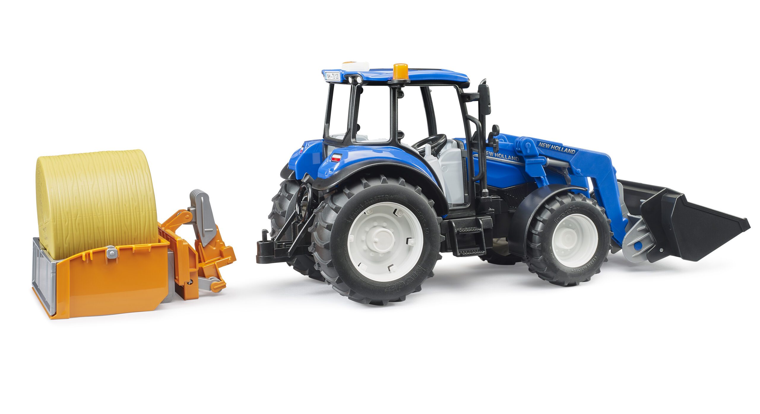 New Holland s nakladačem, sklápěcím boxem a vidlemi - Bruder 02187 5 Bruder hračka traktor