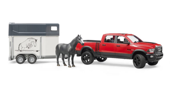 RAM 2500 s přívěsem na koně - Bruder 02501 - Obrázek 3