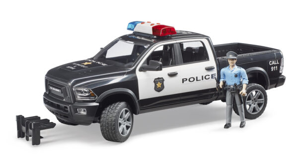Policejní vůz RAM 2500 s policistou - Bruder 02505 - Obrázek 5