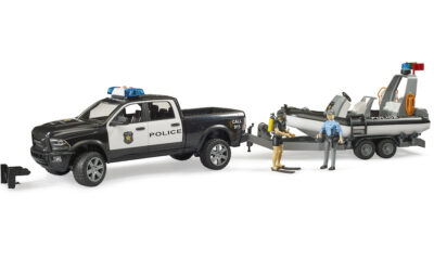Bruder policie RAM 2500 s policistkou a potápěčem - Bruder 2507