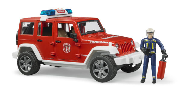 Hasičské auto Jeep Wrangler s hasičem - Bruder 02528 - Obrázek 7