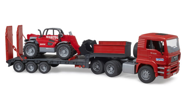 Tahač MAN TGA s nakladačem Manitou MLT 633 - Bruder 02774 - Obrázek 2