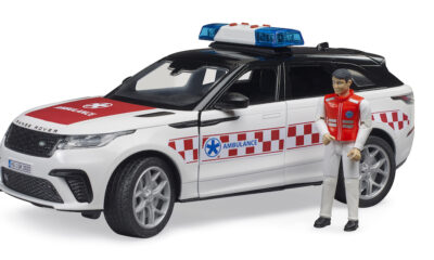 Záchranka Range Rover Velar s řidičem - Bruder 2885