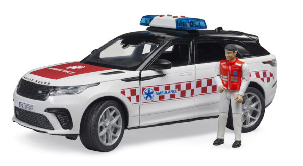 Záchranka Range Rover Velar s řidičem - Bruder 2885