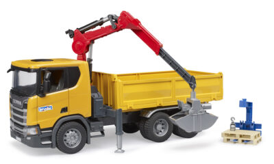 Nákladní auto Scania Super 560R - Bruder jeřáb s paletami - Bruder 3551