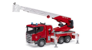 Hasičské auto s jeřábem Scania Super 560R - Bruder 3591