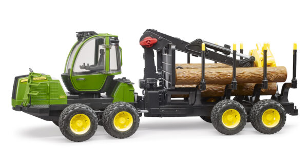 Lesnický traktor John Deere s přepravníkem dřeva  - Bruder 02133 - Obrázek 9