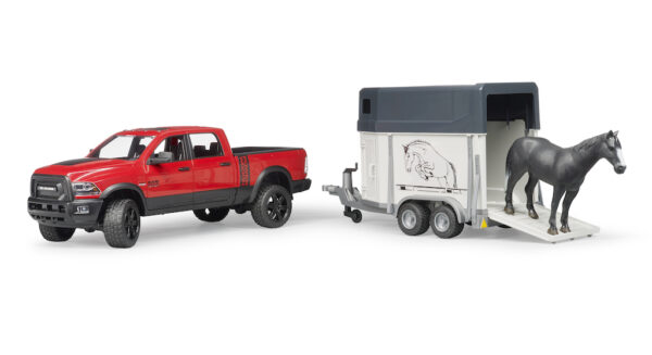 RAM 2500 s přívěsem na koně - Bruder 02501 - Obrázek 6