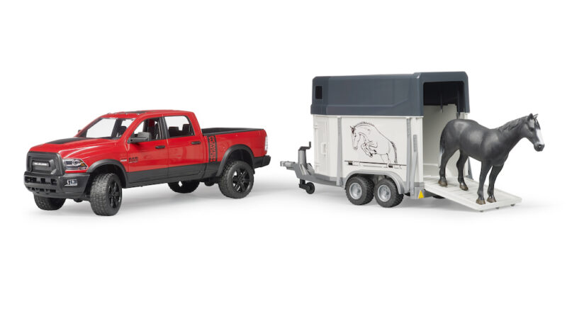 RAM 2500 s přívěsem na koně - Bruder 02501 - Obrázek 6