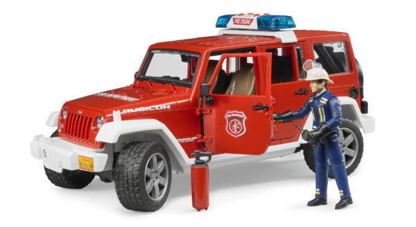 Hasičské auto Jeep Wrangler s hasičem - Bruder 02528 - Obrázek 5