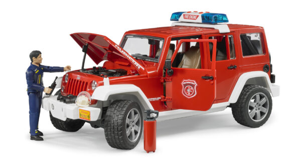 Hasičské auto Jeep Wrangler s hasičem - Bruder 02528 - Obrázek 6