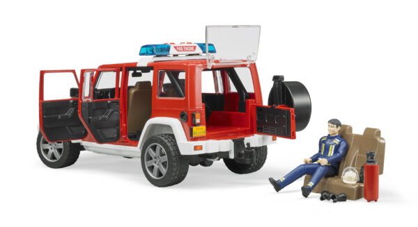 Hasičské auto Jeep Wrangler s hasičem - Bruder 02528 - Obrázek 4