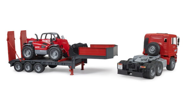 Tahač MAN TGA s nakladačem Manitou MLT 633 - Bruder 02774 - Obrázek 7