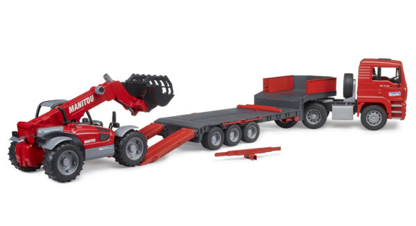 Tahač MAN TGA s nakladačem Manitou MLT 633 - Bruder 02774 - Obrázek 9