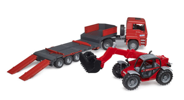 Tahač MAN TGA s nakladačem Manitou MLT 633 - Bruder 02774 - Obrázek 10